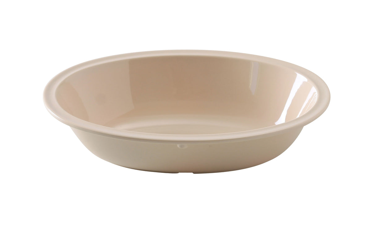 Yanco NS-036T - 36 Oz (1 Qt) Oval Melamine Bowl, Tan, 10" x 7-1/4" x 2-1/4", Dishwasher Safe-1 Dozen - Case of 24