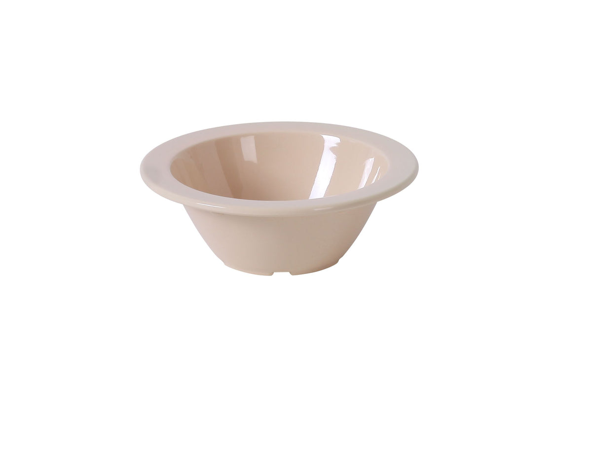 Yanco NS-304T - 5 oz Tan Melamine Fruit Bowl, 4-3/4" Dia x 1-1/2" H, Dishwasher Safe, NSF - Case of 48