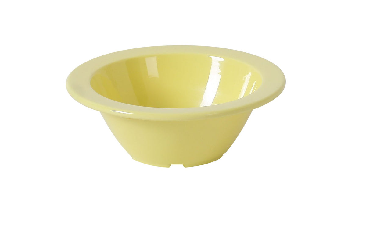 Yanco NS-304Y - 5 oz Yellow Melamine Fruit Bowl, 4-3/4" Dia x 1-1/2" H Dishwasher Safe NSF - Case of 48