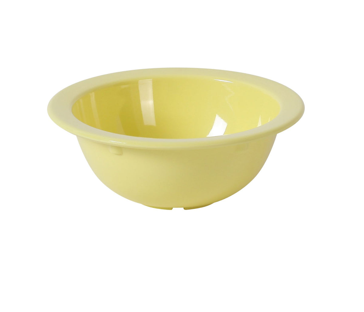 Yanco NS-305Y - 10 Oz Yellow Melamine Bowl, 5-3/8" Dia x 2" H, Dishwasher Safe, NSF - Case of 48