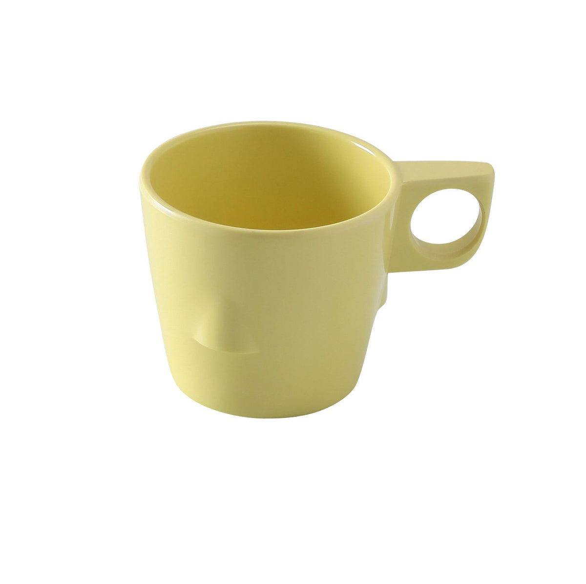 Yanco NS-9011Y - 8 Oz Yellow Melamine Cup, 3" Dia x 2-3/4" H, Dishwasher Safe, NSF - Case of 48