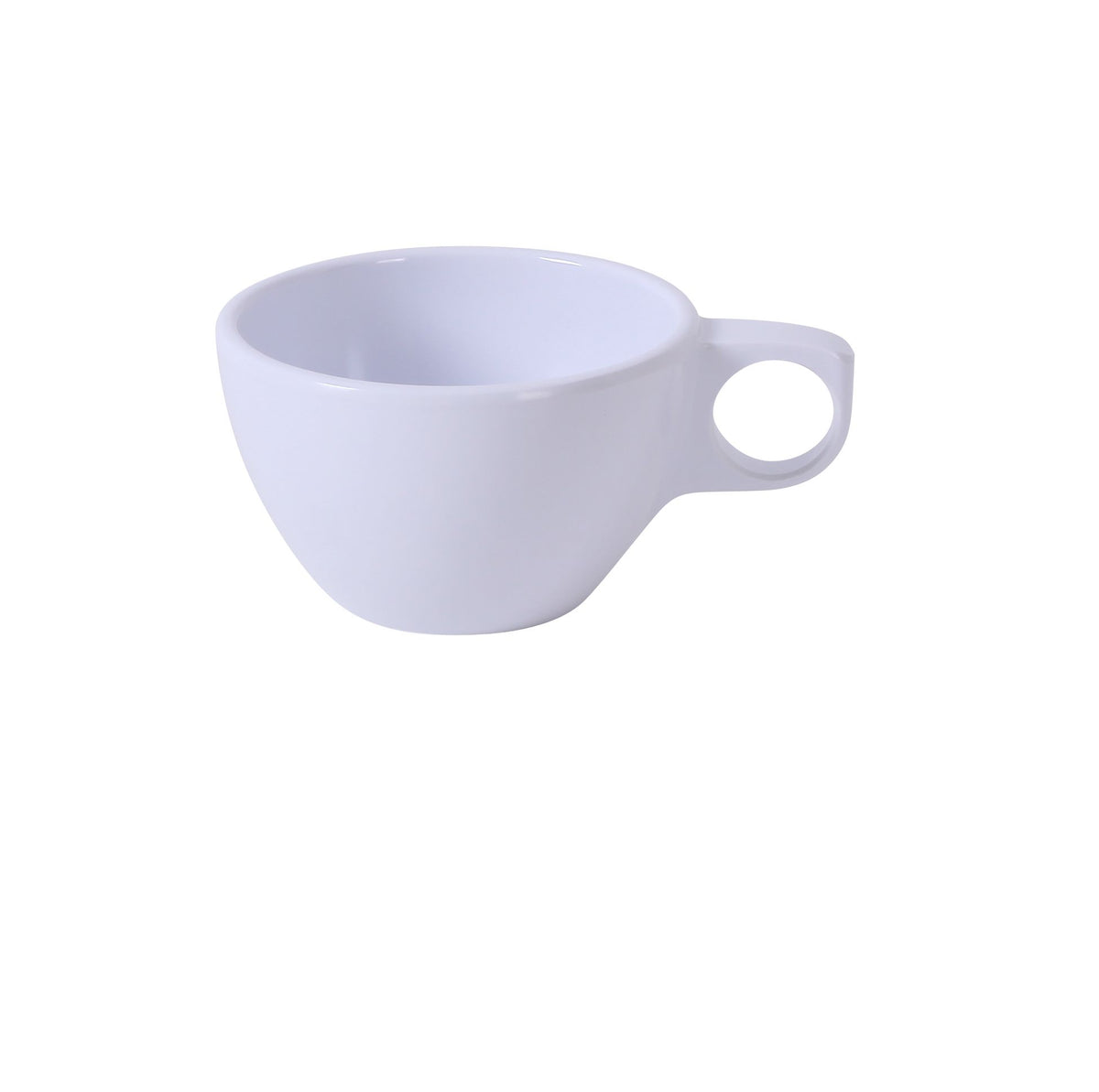 Yanco NS-9015W - 7 Oz White Melamine Cup, 3-3/4" Dia x 2-1/4" H, Dishwasher Safe, NSF - Case of 48