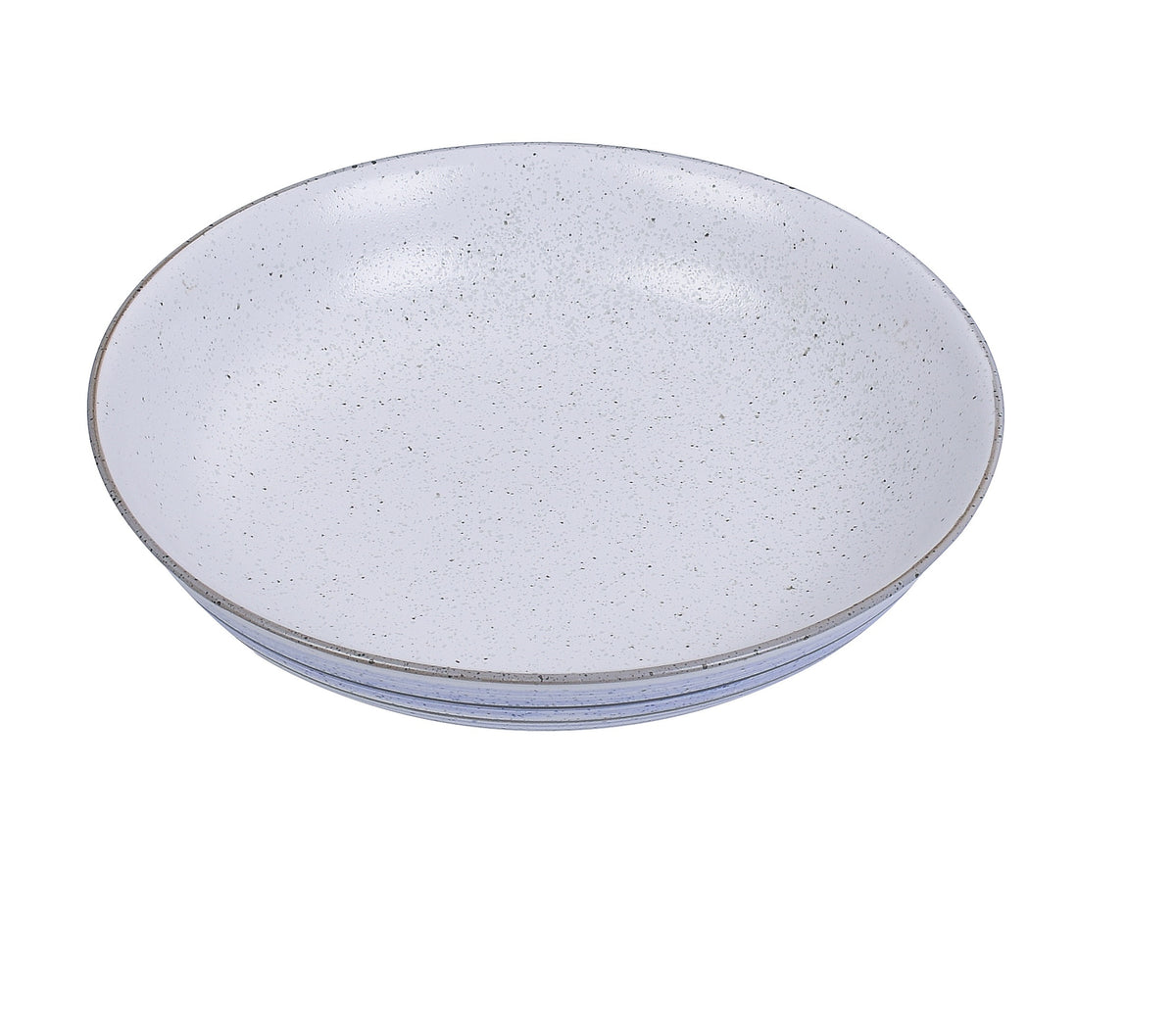 Yanco OC-407 Ocean Soup Plate, 7" Dia x 1-1/2" H, 10 Oz, White Porcelain Bowl, Blue Glaze - Case of 36