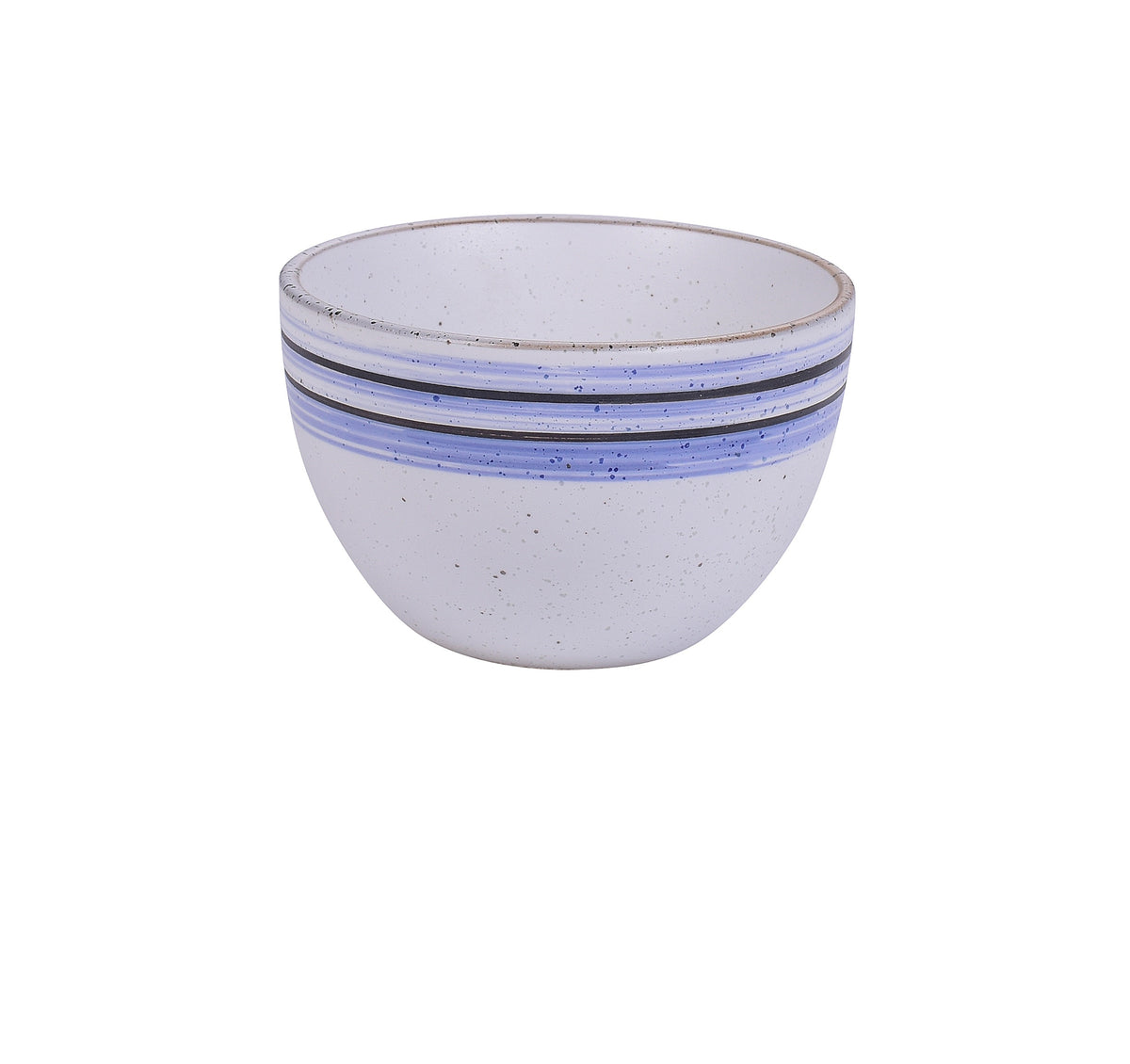 Yanco OC-504 Bouillon Cup, 8 Oz, 4" Dia x 2-3/4" H, Porcelain White With Blue Design - Case of 36