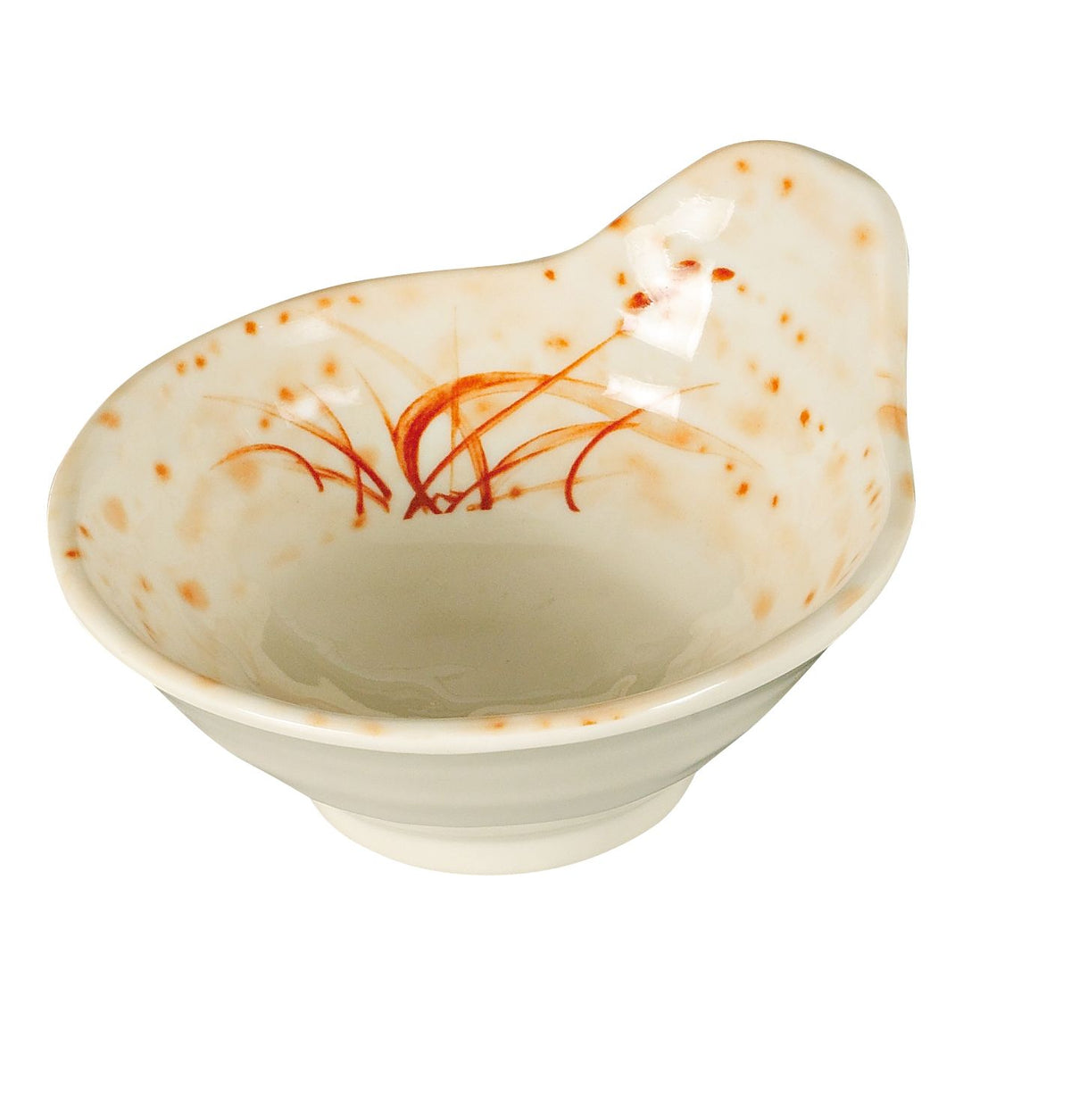 Yanco OR-3601 Orchis Melamine Soup Bowl, 8 Oz (-1/4 Qt), 4--1/2" Dia x 2--1/4" H, Handle - Case of 96