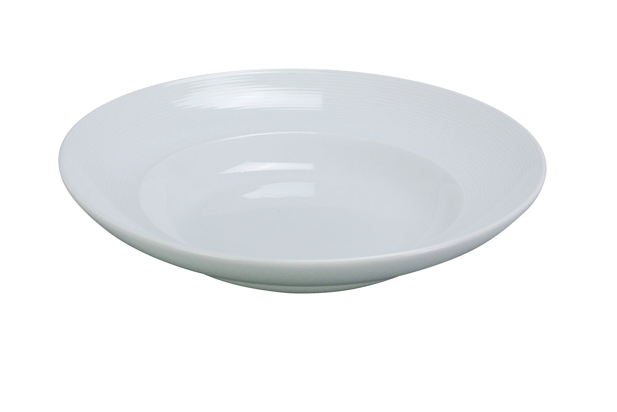 Yanco PA-312 Pasta Bowl, 12" X 2-1/2", 22 Oz, Round White Porcelain, Oven Microwave Safe - Case of 12
