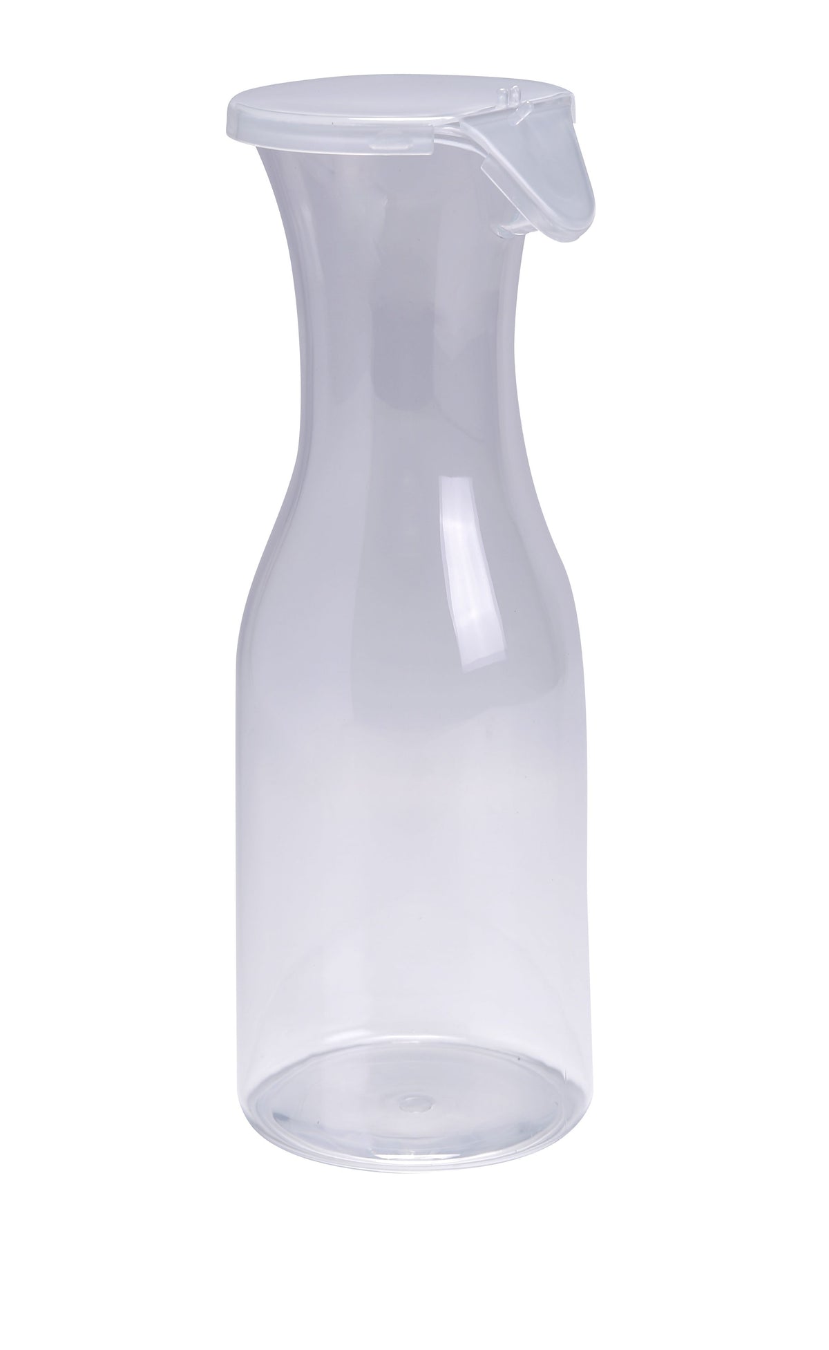 Yanco PC-046 - 46 Oz Clear SAN Plastic Wine Juice Decanter With Lid, 3-3/4" Dia X 11" H - Case of 12