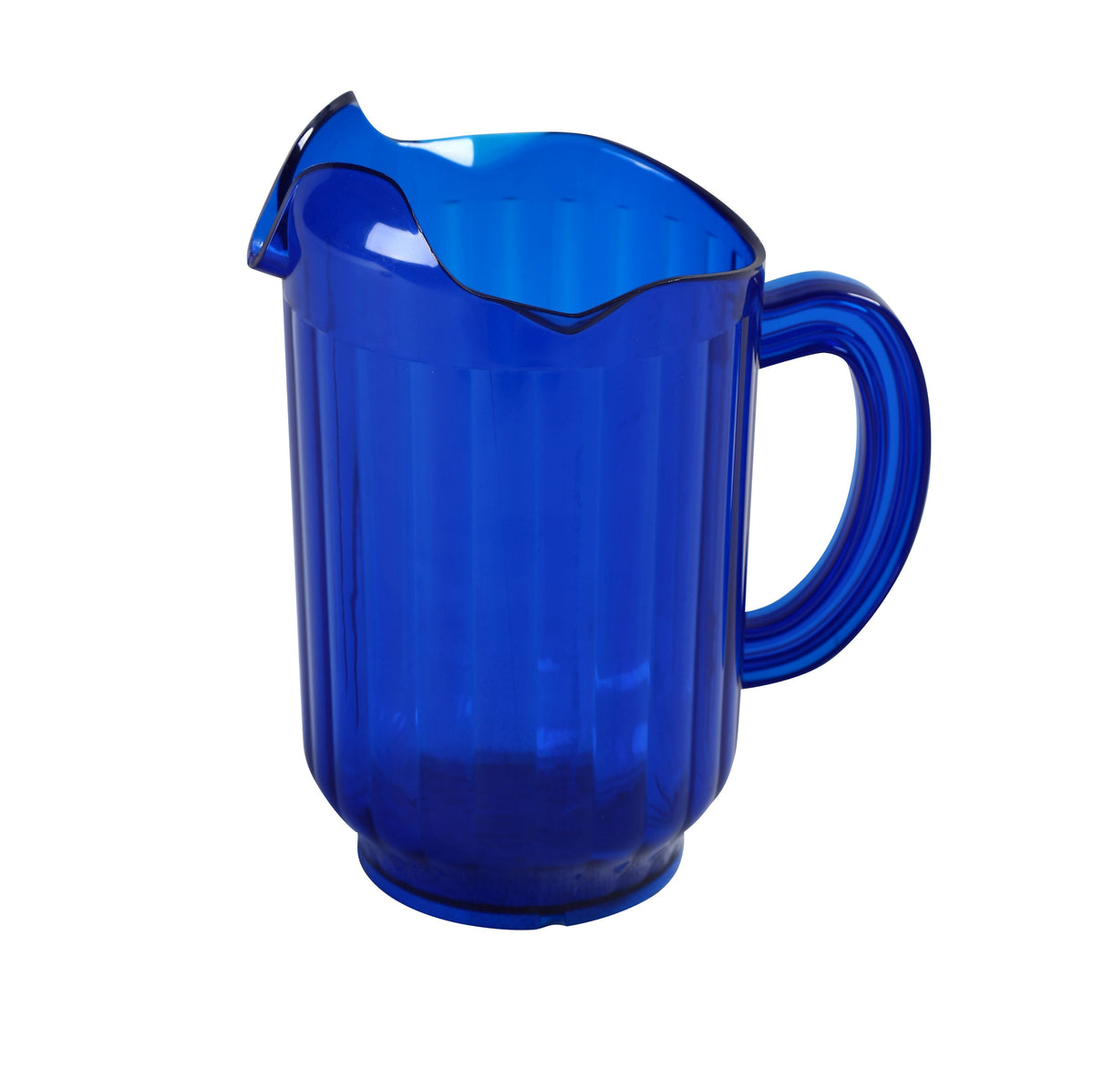 Yanco PC-060B Plastic Pitcher, 60 oz, Blue Color, Three Spouts, Handle - Case of 12