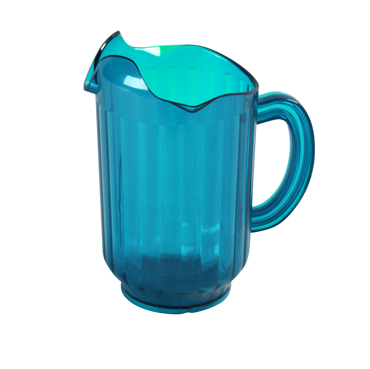 Yanco PC-060G Plastic Pitcher, 60 oz Green, Three Spouts, Sturdy Handle, Food-Grade Plastic - Case of 12