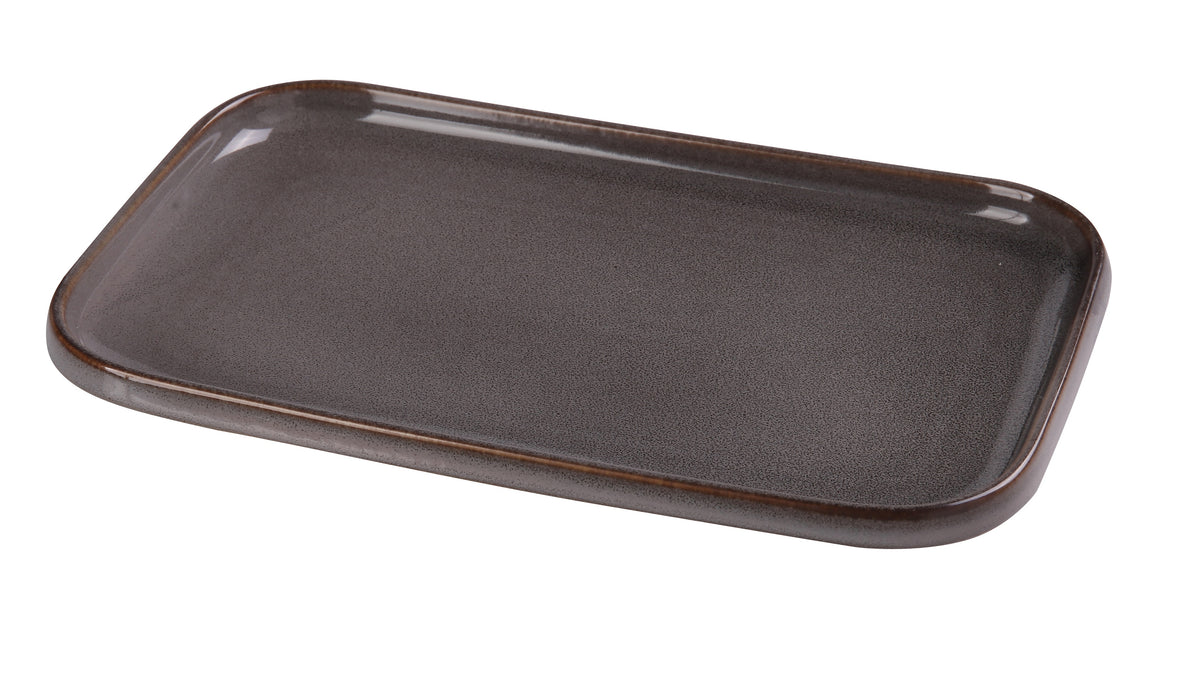 Yanco PK-512 Sushi Plate - 12" x 7-1/2" Porcelain Rectangular Rolled Edge, Dishwasher Safe - Case of 12