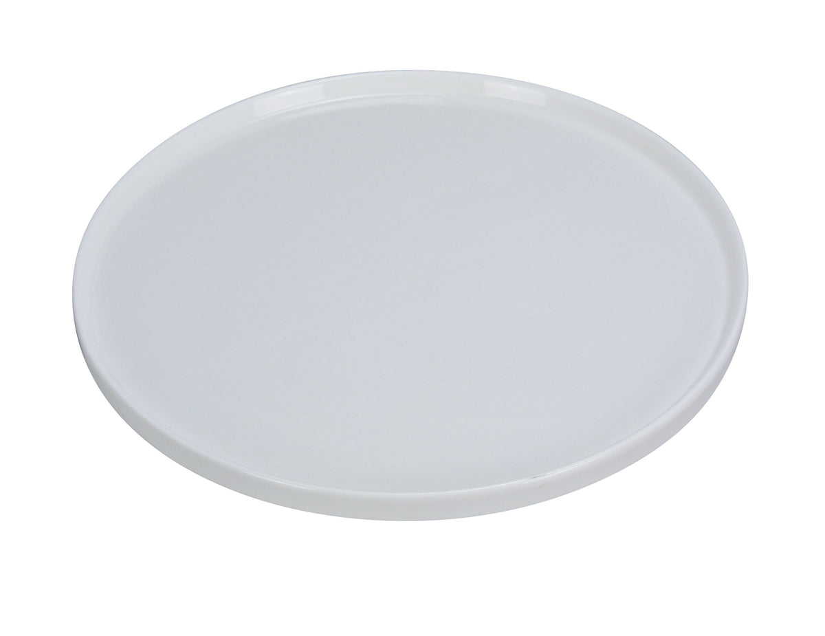 Yanco PP-114 Porcelain 14" Pizza Plate, Coupe Rim, White, Dishwasher Oven Microwave Safe - Case of 12