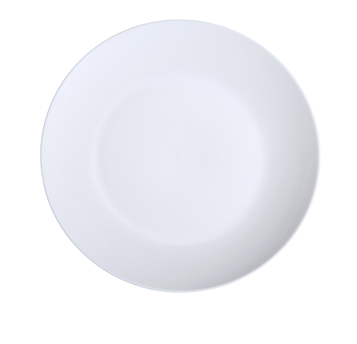 Yanco PS-10-C 10" Round Coupe Rim Porcelain Plate, White, Dishwasher Oven Microwave Safe - Case of 12