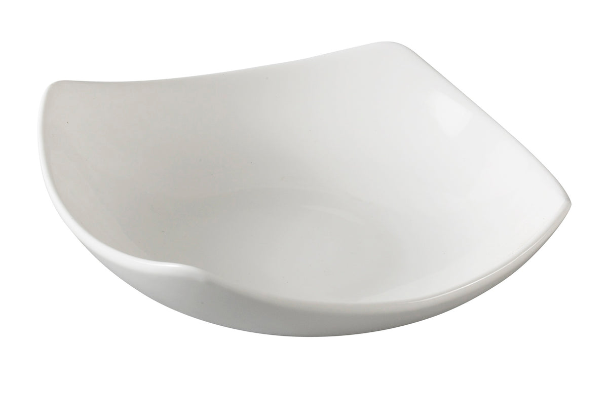 Yanco PS-2106 Square White Porcelain 6" Bowl, 10-oz, Dishwasher & Microwave Safe - Case of 36