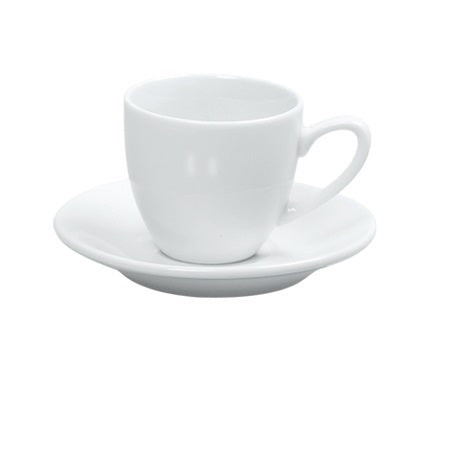 Yanco PS-36 Round White Porcelain Saucer, 4.5" Diameter, Dishwasher Oven Microwave Safe - Case of 36