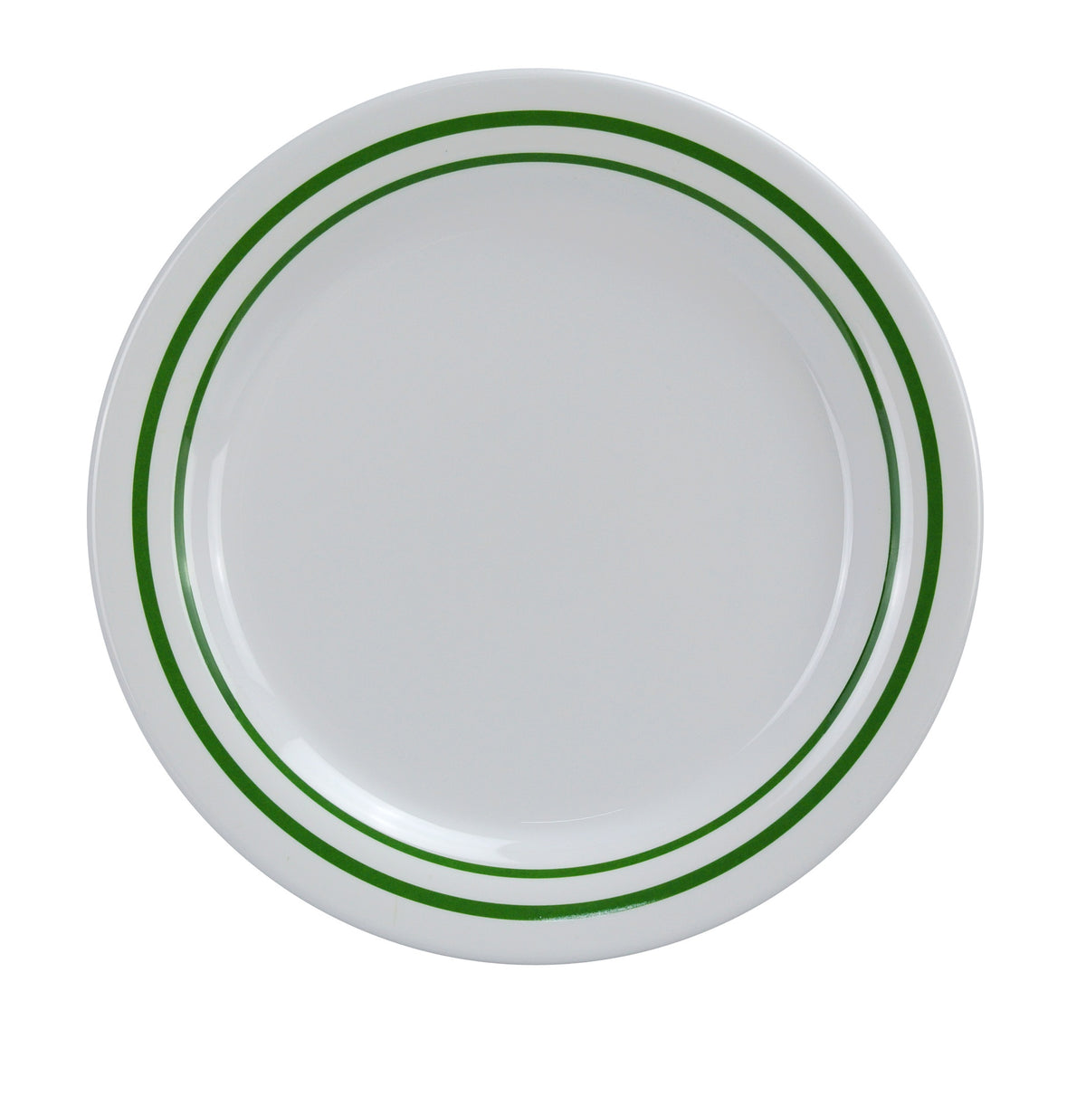 Yanco PT-106 Pine Tree Bread Plate, 6-1/2" Round Melamine, Dishwasher Safe, Green NSF Cert - Case of 48