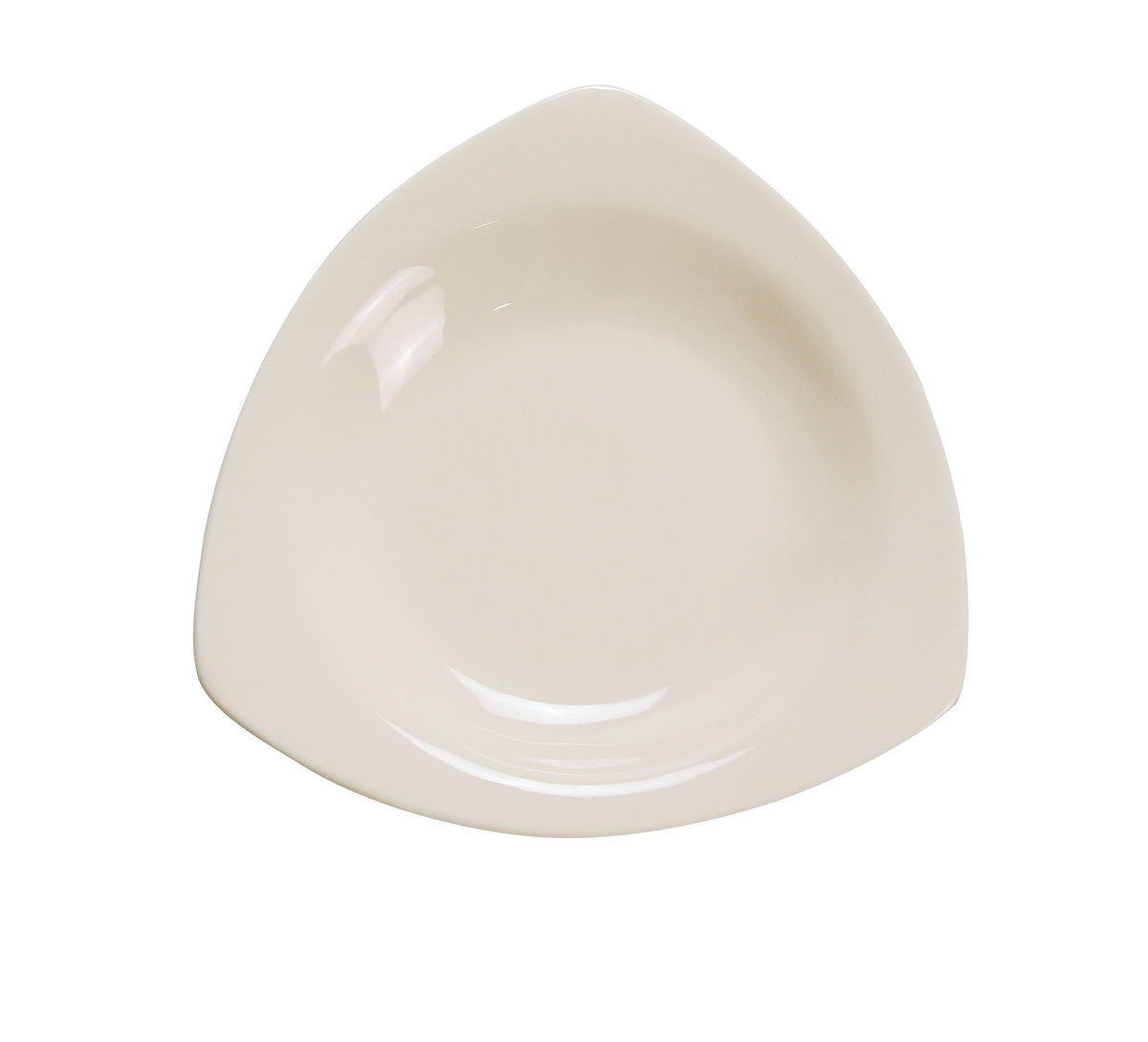 Yanco RE-410 - 22 Oz Triangular Pasta Bowl, 10.5" x 10.5" Ceramic White, Dishwasher Safe - Case of 12