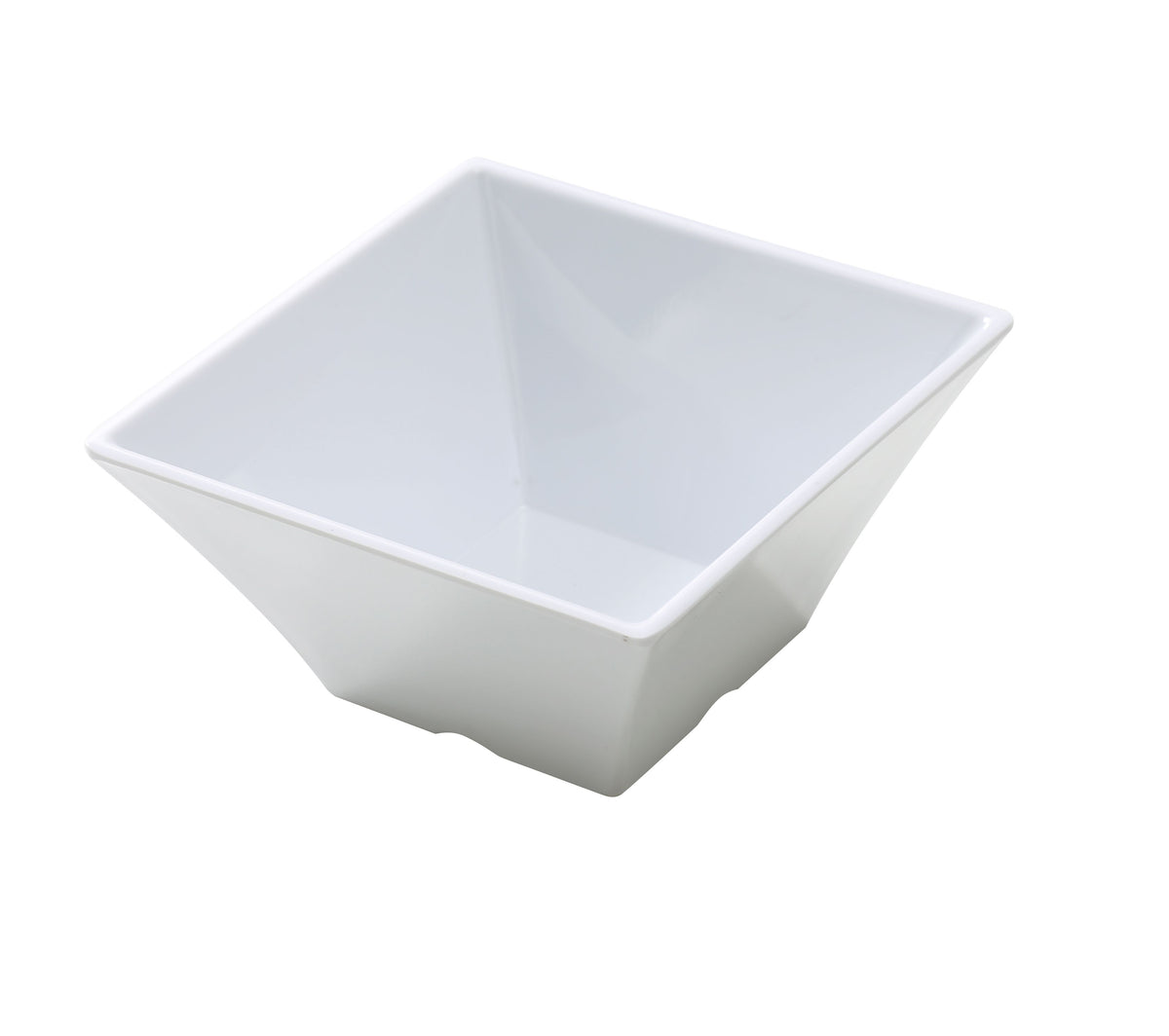 Yanco RM-4106 Square Melamine Bowl, 26 oz, 6" L x 6" W x 3" H, White, Dishwasher Safe - Case of 24