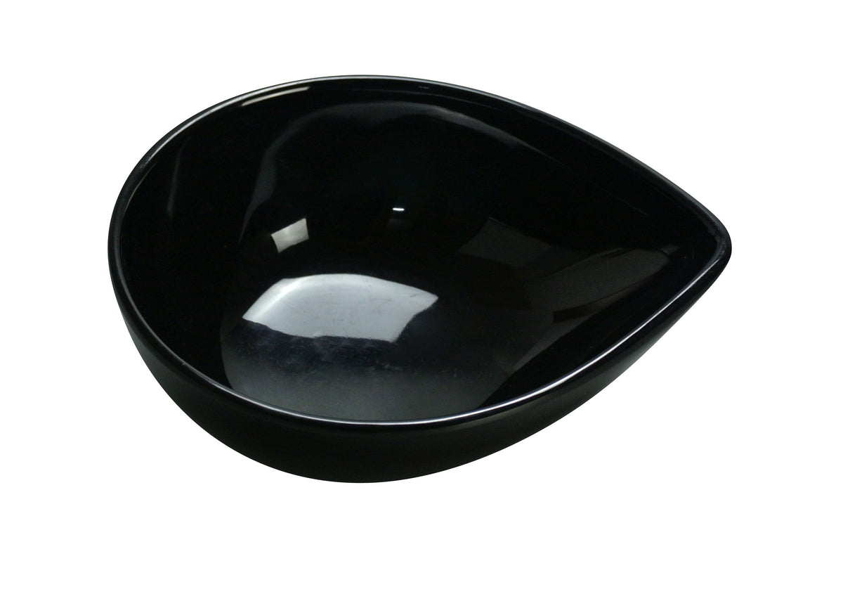 Yanco RM-706BK - 10 oz Oval Melamine Bowl, 5-3/4" L x 4-1/2" W x 2" H, Black - Case of 48