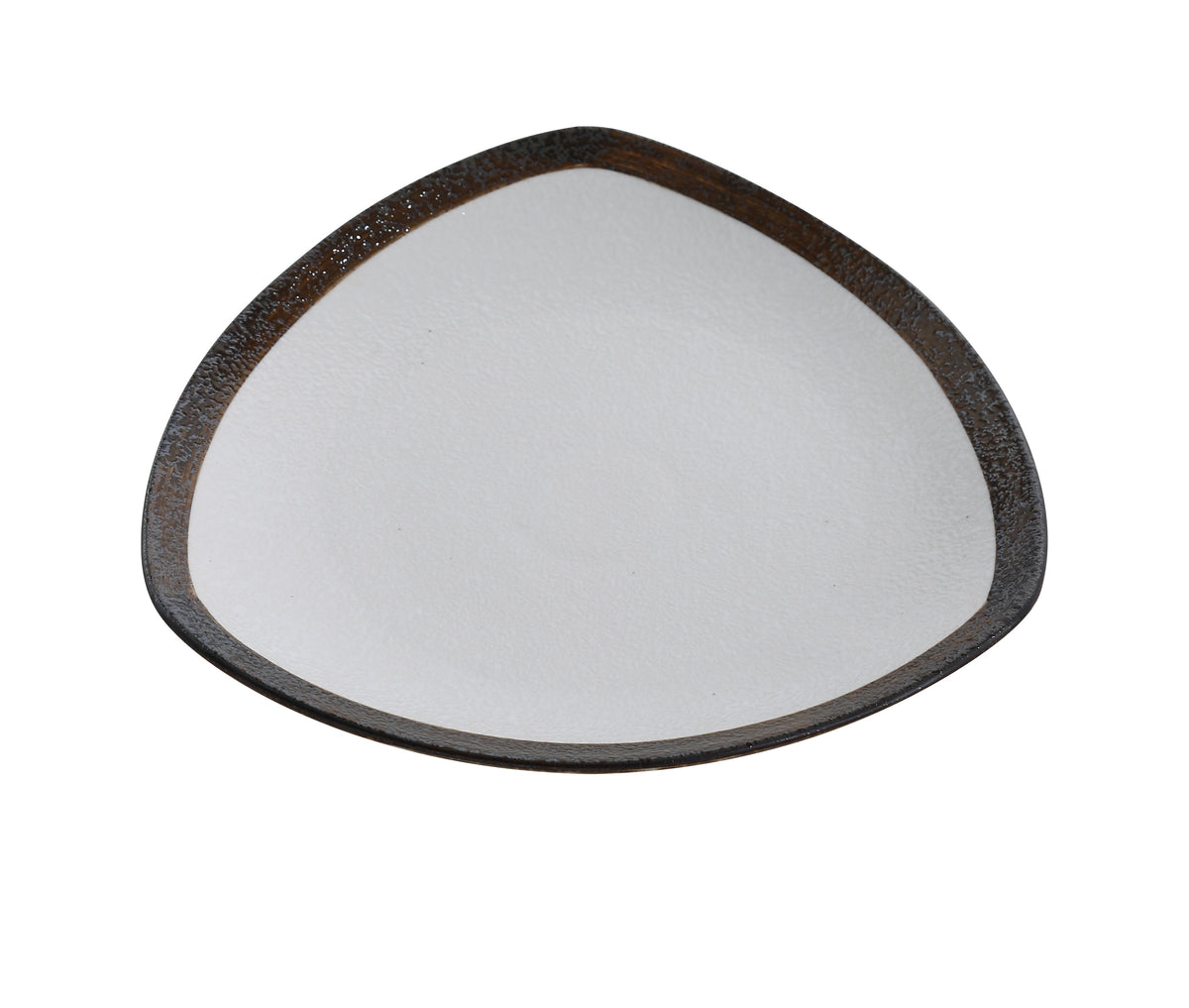 Yanco RO-309 Triangular China Plate, 10-1/2" x 1-1/2", Porcelain, Oven Microwave Safe - Case of 12