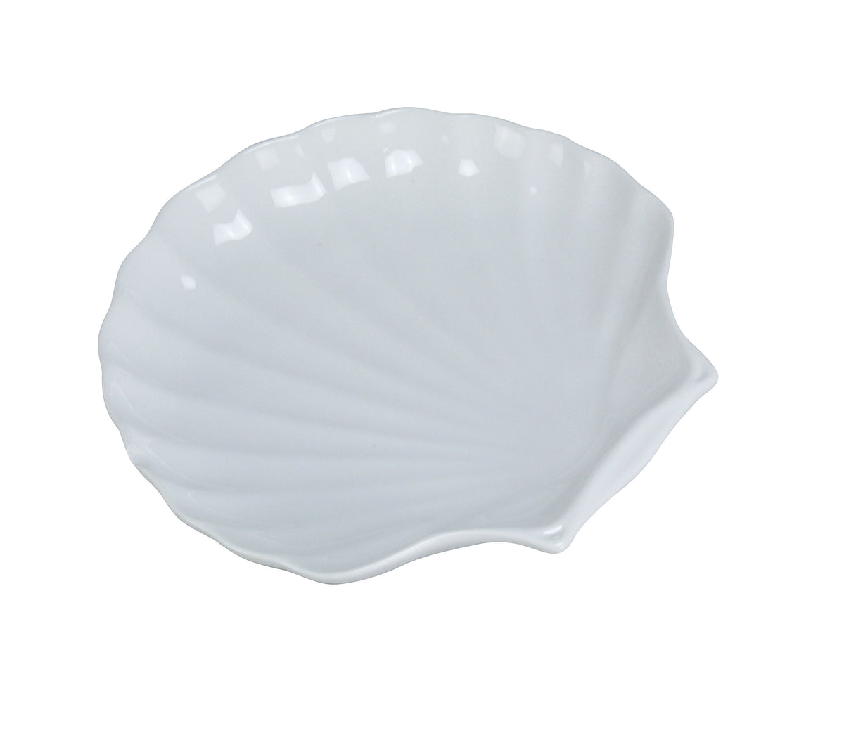 Yanco SD-4 - 4" White Porcelain Shell Dish, 4" Dia., Oven & Microwave Safe, Dishwasher Safe, 1 Dozen - Case of 36