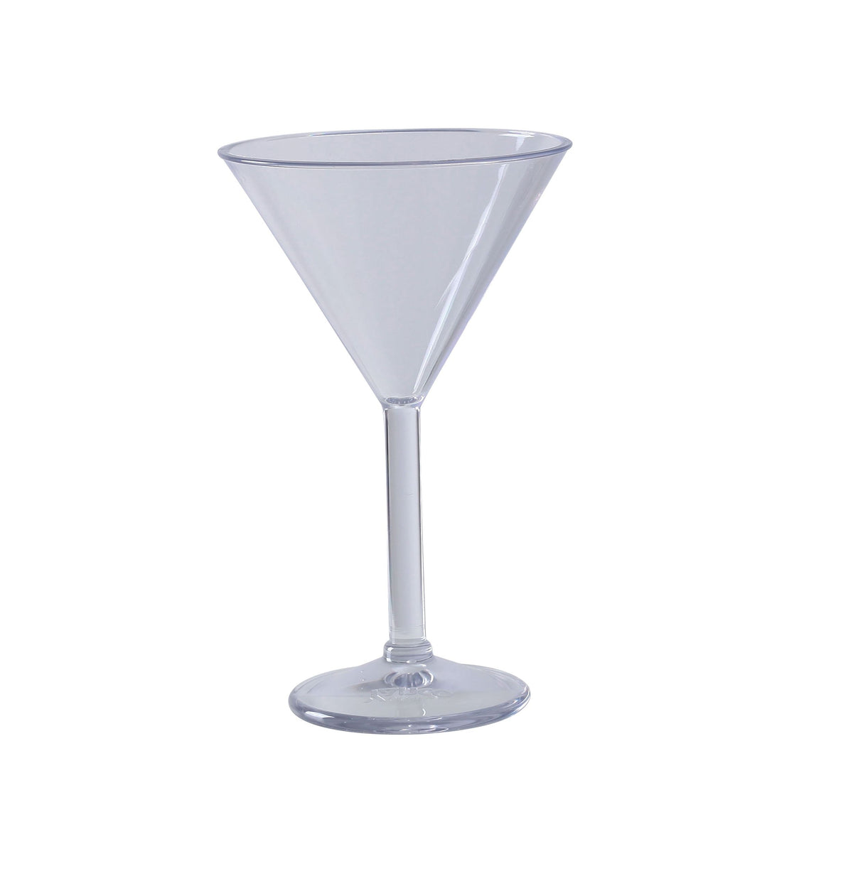 Yanco SM-06-MT Martini Glass, 6 oz Clear SAN Plastic, 4-1/4" Dia. x 5-3/4" H - Case of 24