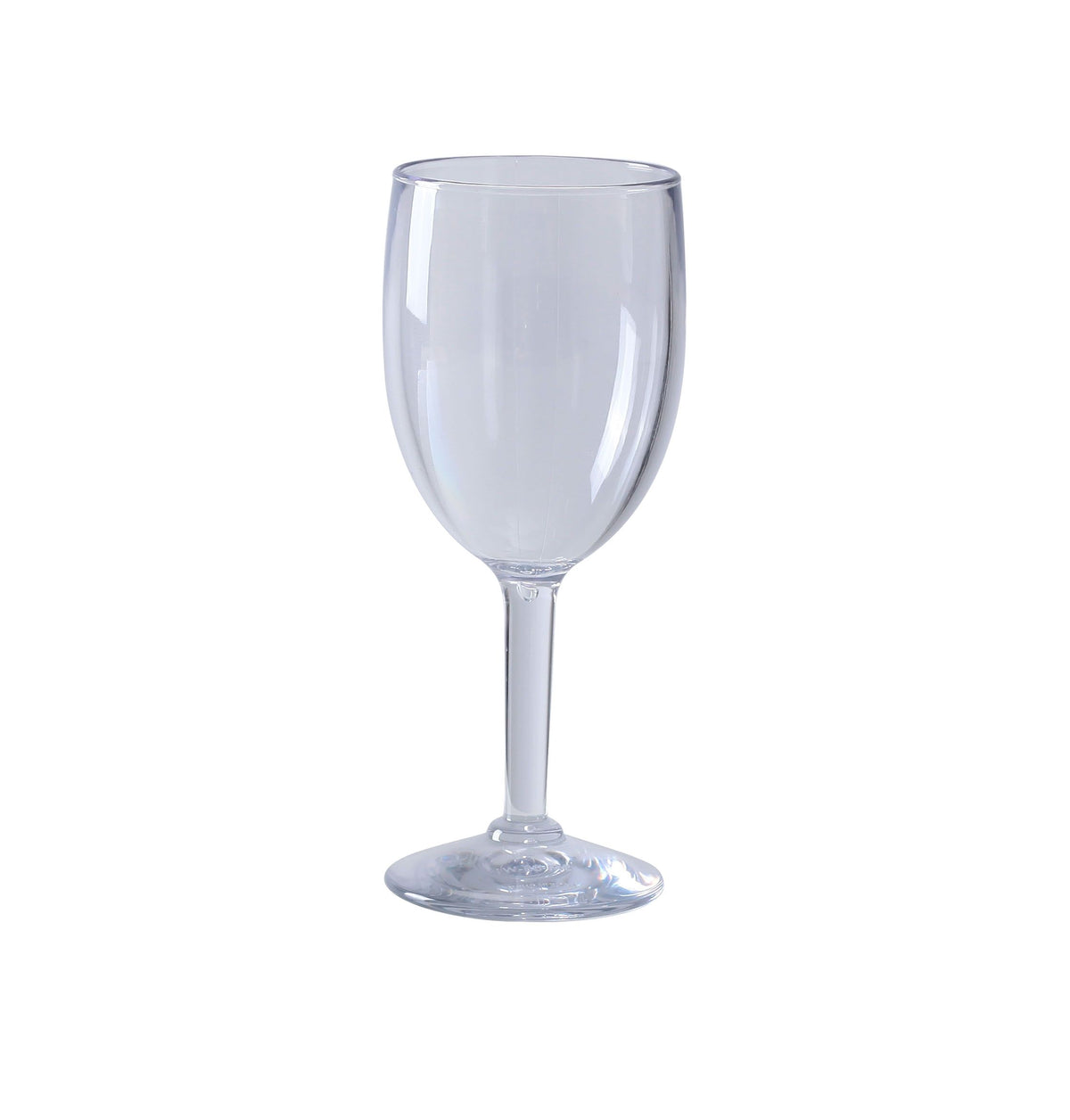 Yanco SM-08-WI - 8 Oz Clear SAN Wine Glass, 2-3/4" Diameter x 7" Height, 1 Cup - Case of 24