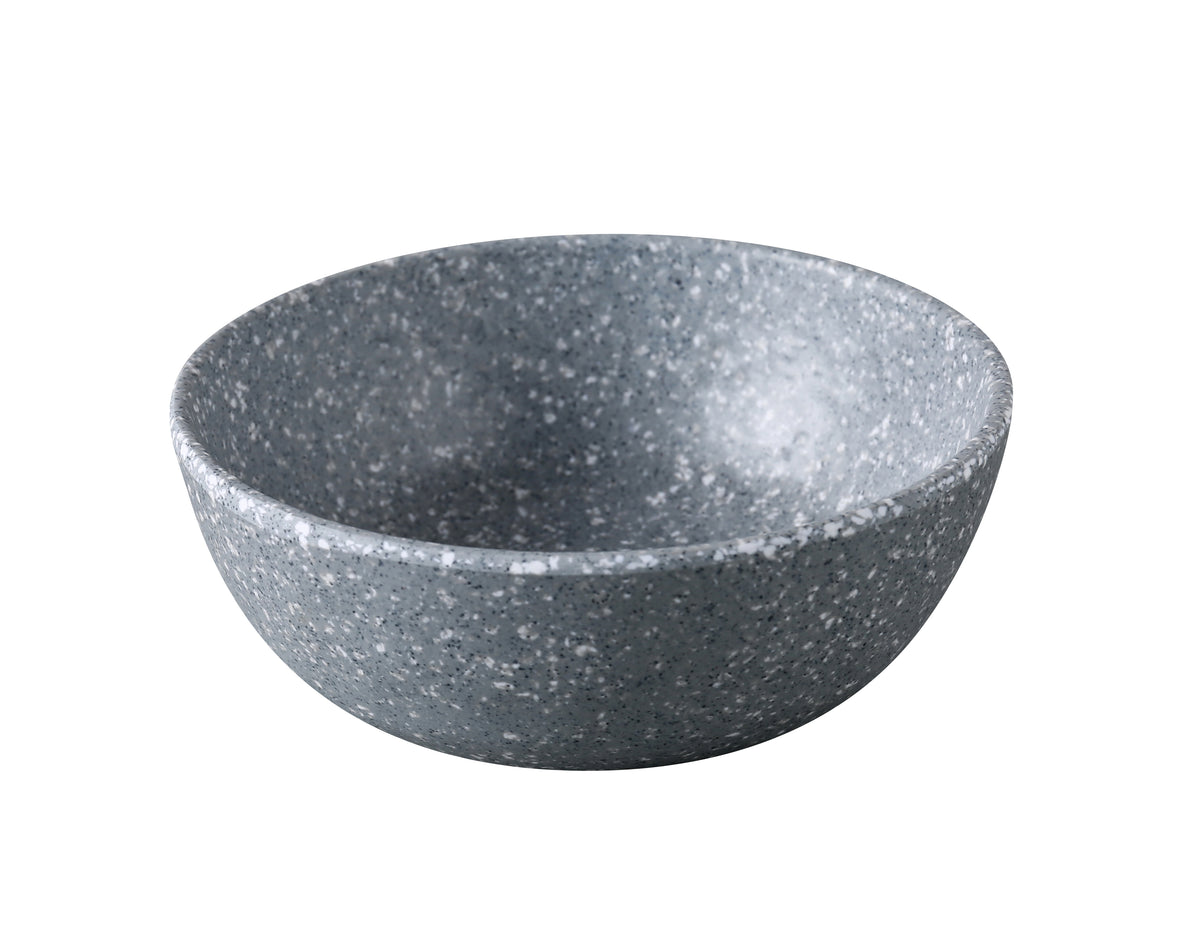 Yanco ST-305 - Round Plastic Bowl, 5" x 1-3/4" (12 oz) Gray Melamine, Dishwasher Safe - 1 Dozen - Case of 48