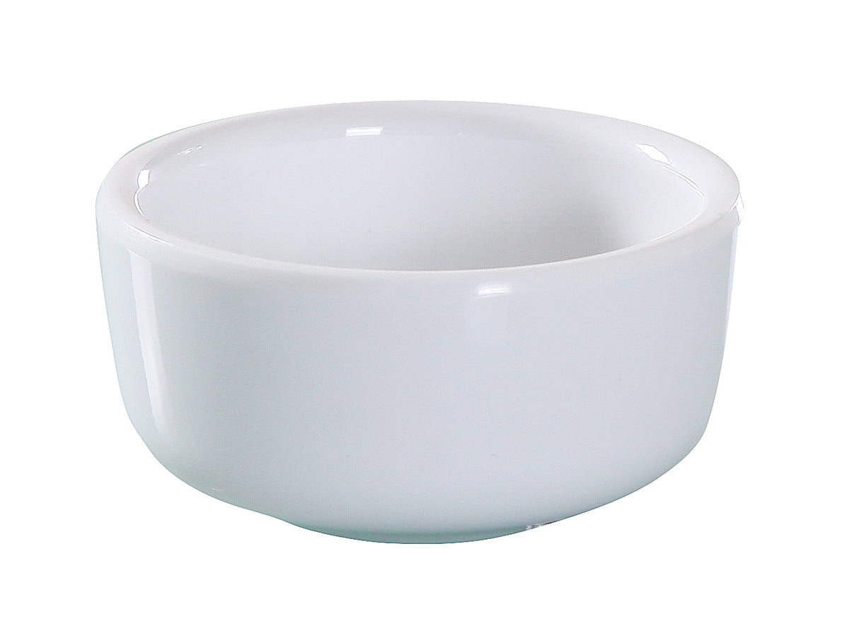 Yanco VE-002 - Round Sauce Dish, 2 Oz, 2.5" Diameter, White Melamine, Dishwasher Safe - Case of 72