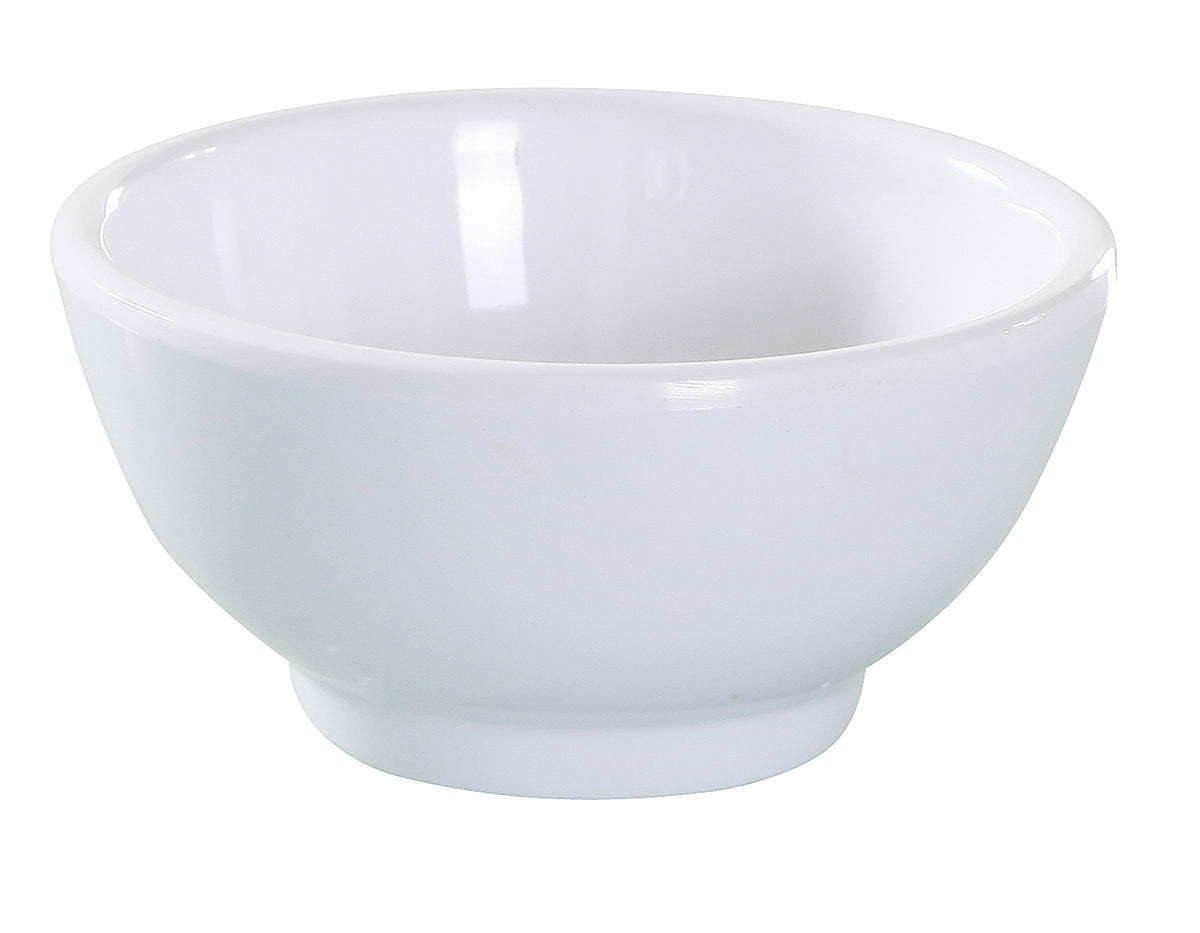 Yanco VE-003 - 4 Oz White Round 3-1/2" Diameter Melamine Sauce Dish, Dishwasher Safe - Case of 72