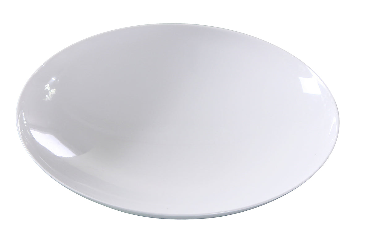 Yanco VE-209 - 18 Oz White Melamine Soup And Salad Bowl, 9-3/8" Diameter, Dishwasher Safe - Case of 24