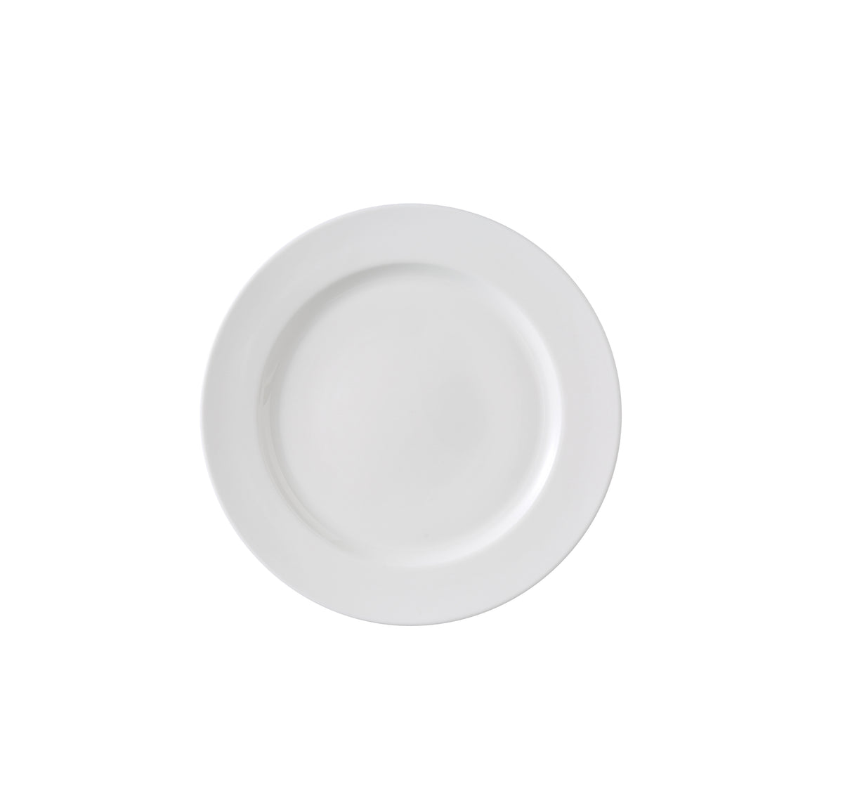 Yanco VS-106 Round China Plate, 6 1/2" Dia x 3/8" H, White Magnesia, Dishwasher Safe - Case of 36