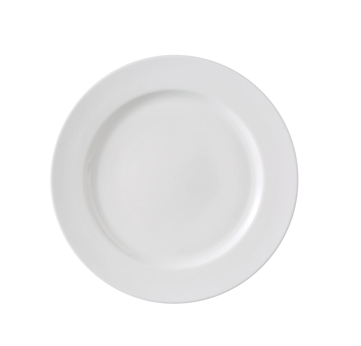 Yanco VS-111 Round China Plate, 11 1/4" Dia x 5/8" H, White Fully Glazed, Dishwasher Safe - Case of 12