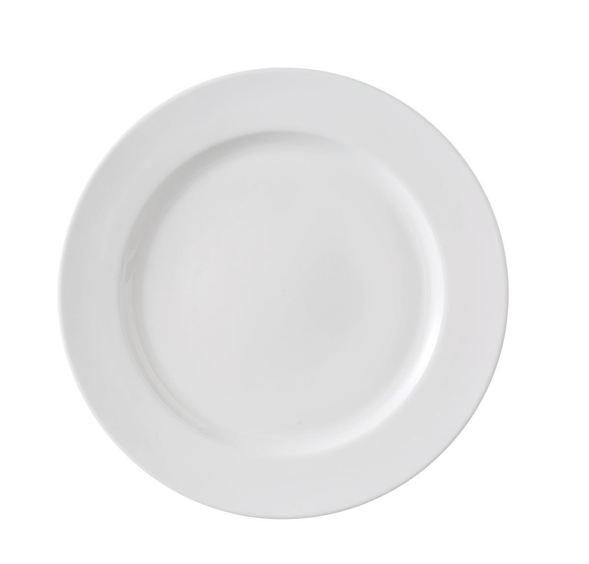 Yanco VS-112 Versailles Plate, 12" Dia x 3/4" H, China, Glazed Magnesia, Dishwasher Safe - Case of 12
