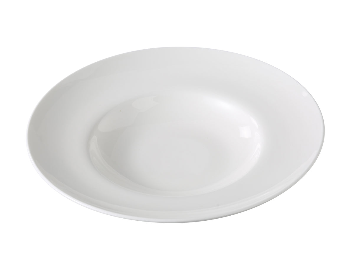 Yanco VS-812 Pasta Bowl, 12" Diameter, 20 oz, White Magnesia China, Glazed, Dishwasher Safe - Case of 12
