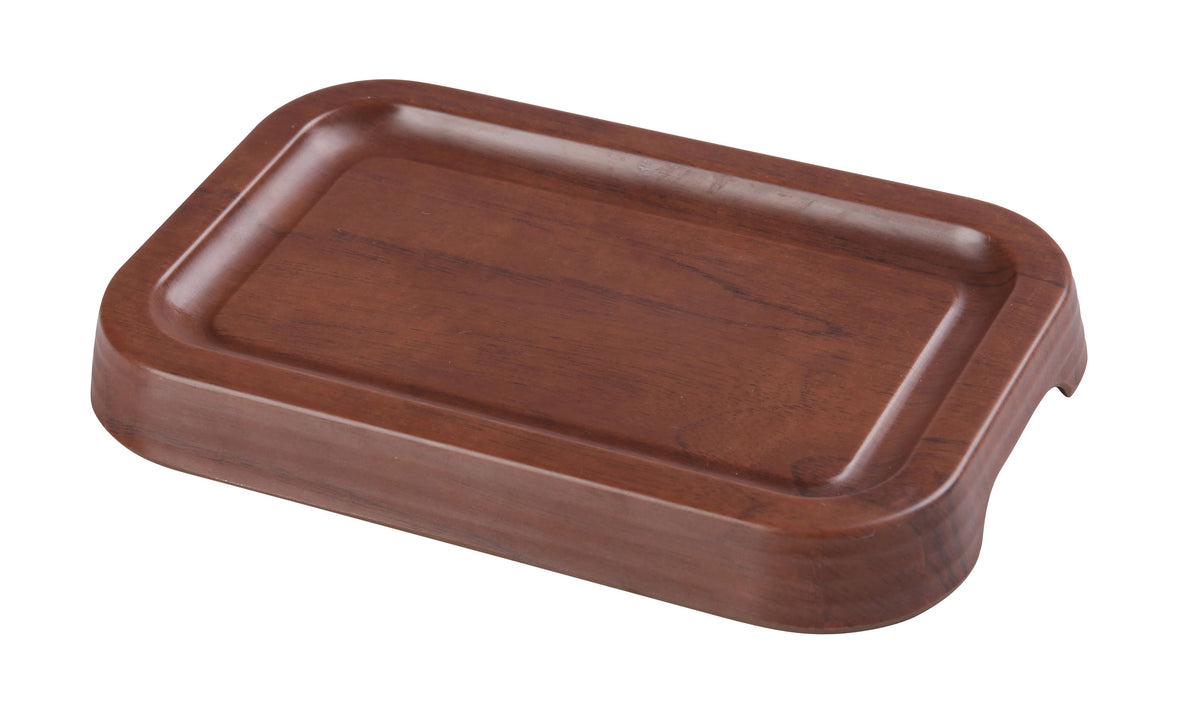 Yanco WL-408 Tray - 7-3/4" W x 5" D x 7/8" H Melamine In Browns, Dishwasher Safe - Case of 24