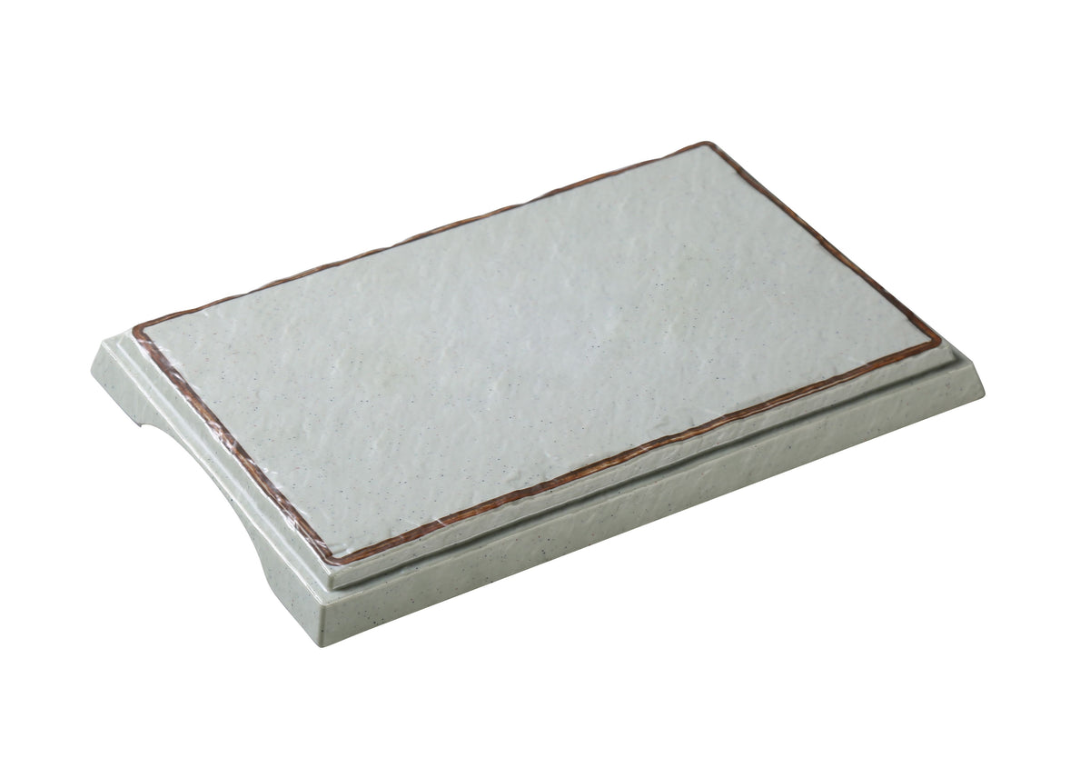 Yanco YO-4011 - 11" x 7-1/4" x 7/8" Melamine Plate, Matte Green, Dishwasher Safe - Case of 12