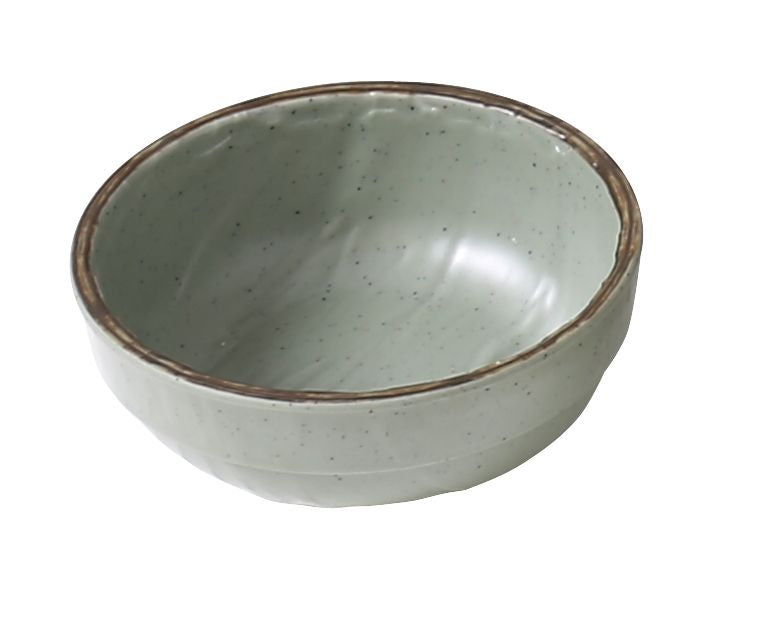 Yanco YO-5005 - 7 Oz Matte Green Melamine Round Bowl, 4-1/2" Dia x 2" H, Dishwasher Safe - Case of 48