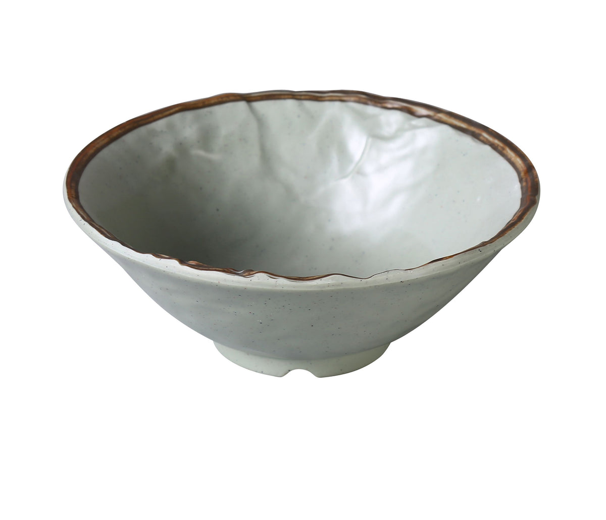 Yanco YO-5006 - 11 Oz Matte Green Melamine Round Ramen Bowl, 5-1/2" Dia x 2" H - Case of 48